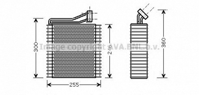 AVA QUALITY COOLING crv040 -  Испаритель, кондиционер